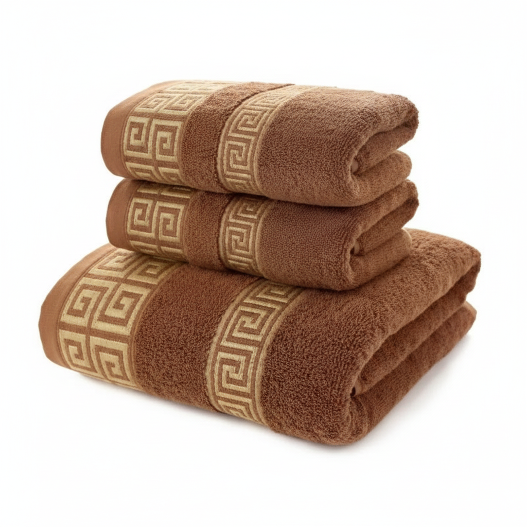 Greek Pattern Towel Set